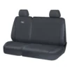 Ridge Ryder Canvas Ute Seat Covers Charcoal/Black Piping Adjustable Headrests Front (without Cut Out) 301SAB -Quad Lock Case Shop SCA 638654 hi res
