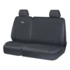 Ridge Ryder Canvas Ute Seat Covers Charcoal/Black Piping Adjustable Headrests Front (with Cut Out) 401SAB -Quad Lock Case Shop SCA 638655 hi res