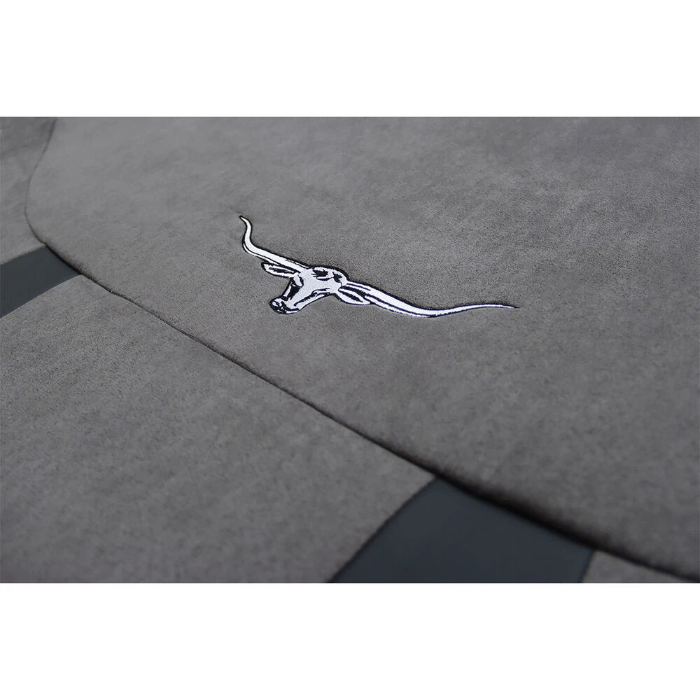 R. M. Williams R.M.Williams Suede Velour Seat Covers Grey Adjustable Headrests Size 30 Front Pair Airbag Compatible 4 R. M. Williams R.M.Williams Suede Velour Seat Covers Grey Adjustable Headrests Size 30 Front Pair Airbag Compatible - Image 2