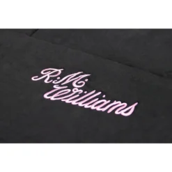 R. M. Williams R.M.Williams Jillaroo Suede Velour Seat Covers Black/Pink Adjustable Headrests Size 30 Front Pair Airbag Compatible -Quad Lock Case Shop SCA 639773 01 hi res