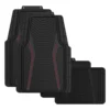 SCA Carbon Fibre Design Floor Mats With Red Piping -Quad Lock Case Shop SCA 643777 hi res