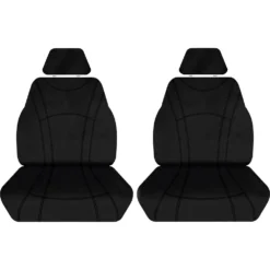 Tradies Seat Covers Getaway Neoprene Ready Made Seat Covers Front Pair Black Suits Ranger