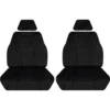 Tradies Seat Covers Getaway Neoprene Ready Made Seat Covers Front Pair Black Suits Triton -Quad Lock Case Shop SCA 645271 hi res