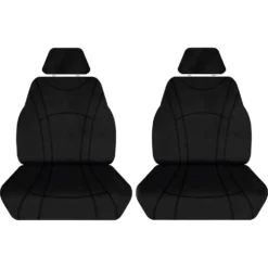 Tradies Seat Covers Getaway Neoprene Ready Made Seat Covers Front Pair Black Suits Triton