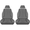 Tradies Seat Covers Tradies Canvas Ready Made Seat Covers Front Pair Grey Suits Colorado/DMAX/MUX -Quad Lock Case Shop SCA 645275 hi res