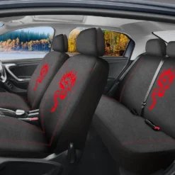 SCA Dragon Seat Cover Pack Red Adjustable Headrests Airbag Compatible 30&06H SAB -Quad Lock Case Shop SCA 645755 00 hi res