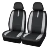 SCA Mesh Seat Covers Black/Grey Adjustable Headrests Airbag Compatible -Quad Lock Case Shop SCA 649384 hi res