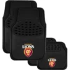 AFL Floor Mats - Lions, Combo Rubber/Carpet, Black, Set Of 4 -Quad Lock Case Shop SCA SPO7557824 hi res