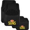 AFL Floor Mats - Gold Coast Suns, Combo Rubber/Carpet, Black, Set Of 4 1 AFL Floor Mats - Gold Coast Suns, Combo Rubber/Carpet, Black, Set Of 4 -Quad Lock Case Shop SCA SPO7557831 hi res