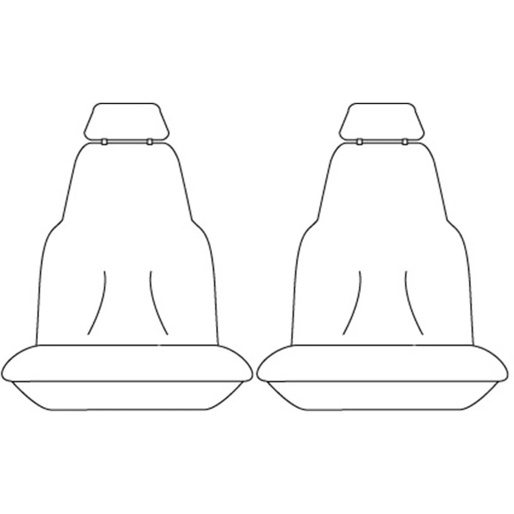 SPERLING Tradies Canvas Ready Made Seat Covers - Front, Black, Suits Hilux 5 SPERLING Tradies Canvas Ready Made Seat Covers - Front, Black, Suits Hilux - Image 3