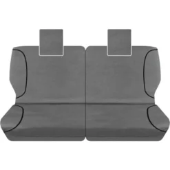SPERLING Tradies Canvas Ready Made Seat Covers - Rear, Grey, Suits Prado