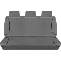 SPERLING Tradies Canvas Ready Made Seat Covers - Rear, Grey, Suits Ranger/BT50