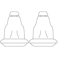 SPERLING Tradies Canvas Ready Made Seat Covers - Grey, Suits Hilux -Quad Lock Case Shop SCA SPO7602135 01 hi res