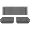 SPERLING Tradies Canvas Ready Made Seat Covers - Rear, Grey, Suits Hilux