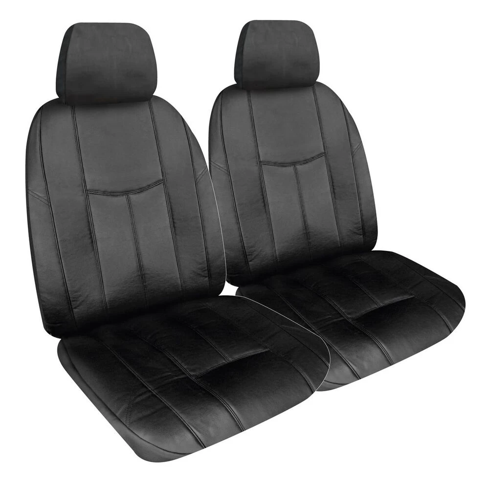 SPERLING Empire Leather Look Ready Made Seat Covers - Front, Black, Suits Mazda3/CX-3 3 SPERLING Empire Leather Look Ready Made Seat Covers - Front, Black, Suits Mazda3/CX-3