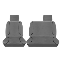 SPERLING Tradies Canvas Ready Made Seat Covers - Front, Grey, Suits Hilux