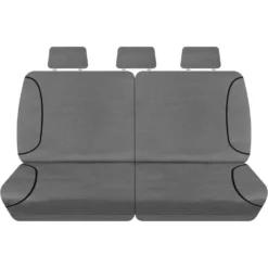 SPERLING Tradies Canvas Ready Made Seat Covers - Rear, Grey, Suits Landcruiser