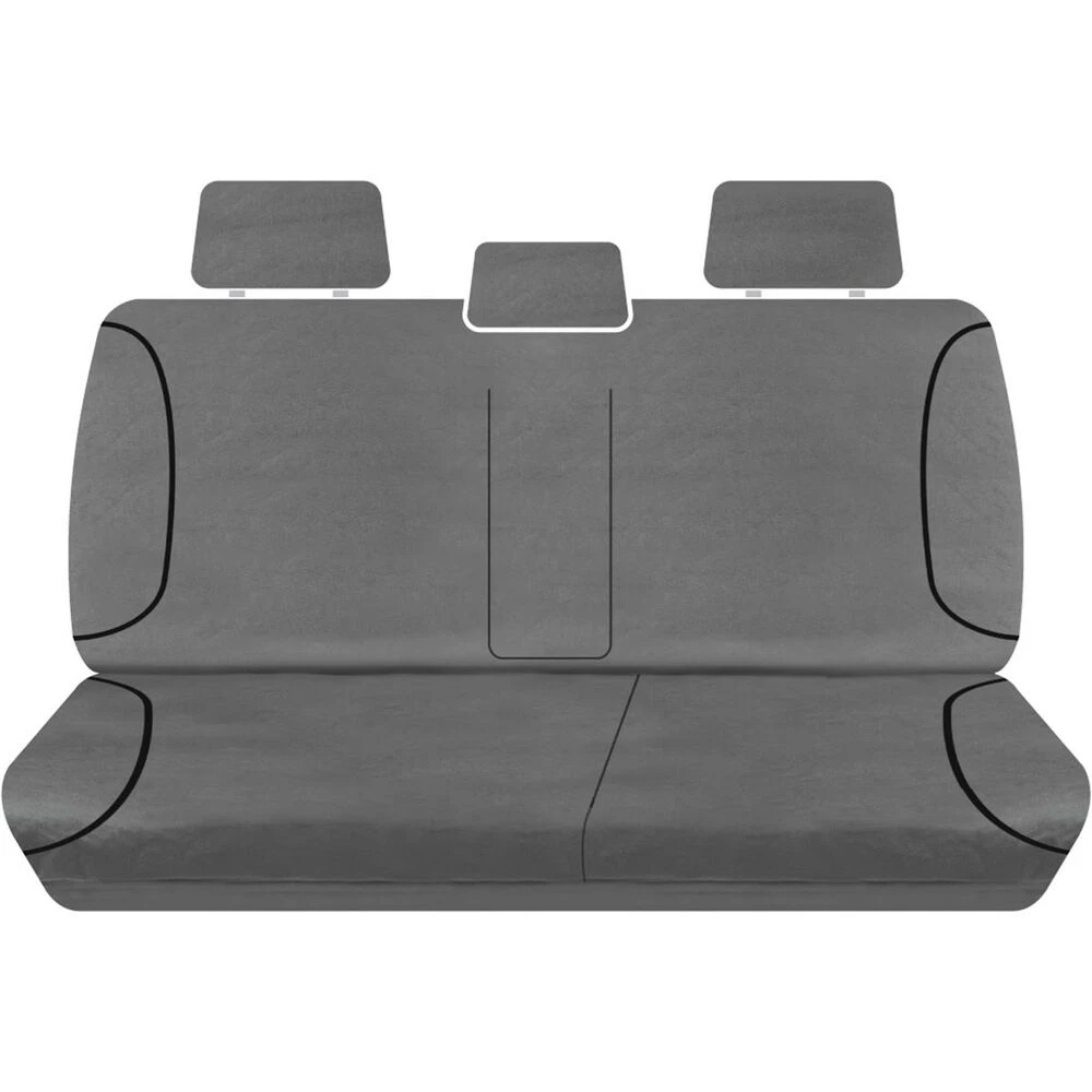 SPERLING Tradies Canvas Ready Made Seat Covers - Rear, Grey, Suits D-Max 3 SPERLING Tradies Canvas Ready Made Seat Covers - Rear, Grey, Suits D-Max