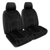 SPERLING Getaway Neoprene Ready Made Seat Covers - Front, Black/Silver Stitch, Suits Mazda3/CX-3 -Quad Lock Case Shop SCA SPO7602257 hi res