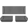 SPERLING Tradies Canvas Ready Made Seat Covers - Rear, Grey, Suits Ranger
