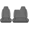 SPERLING Tradies Canvas Ready Made Seat Covers - Front, Grey, Suits Hiace -Quad Lock Case Shop SCA SPO7602276 hi res