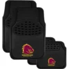 NRL Floor Mats - Broncos, Combo Rubber/Carpet, Black, Set Of 4 -Quad Lock Case Shop SCA SPO7635161 hi res