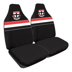 AFL Seat Covers - St Kilda, Built-In Headrests, Size 60 Front Pair