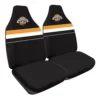 NRL Seat Covers - Tigers, Built-In Headrests, Size 60 Front Pair