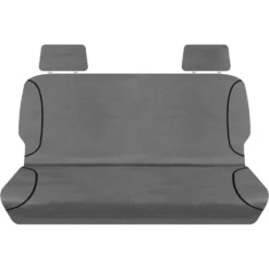 SPERLING Tradies Canvas Ready Made Seat Covers - Rear, Grey, Suits Landcruiser Ute