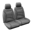 SPERLING Tradies Canvas Ready Made Seat Covers - Front, Grey, Suits Landcruiser Ute -Quad Lock Case Shop SCA SPO9422058 hi res