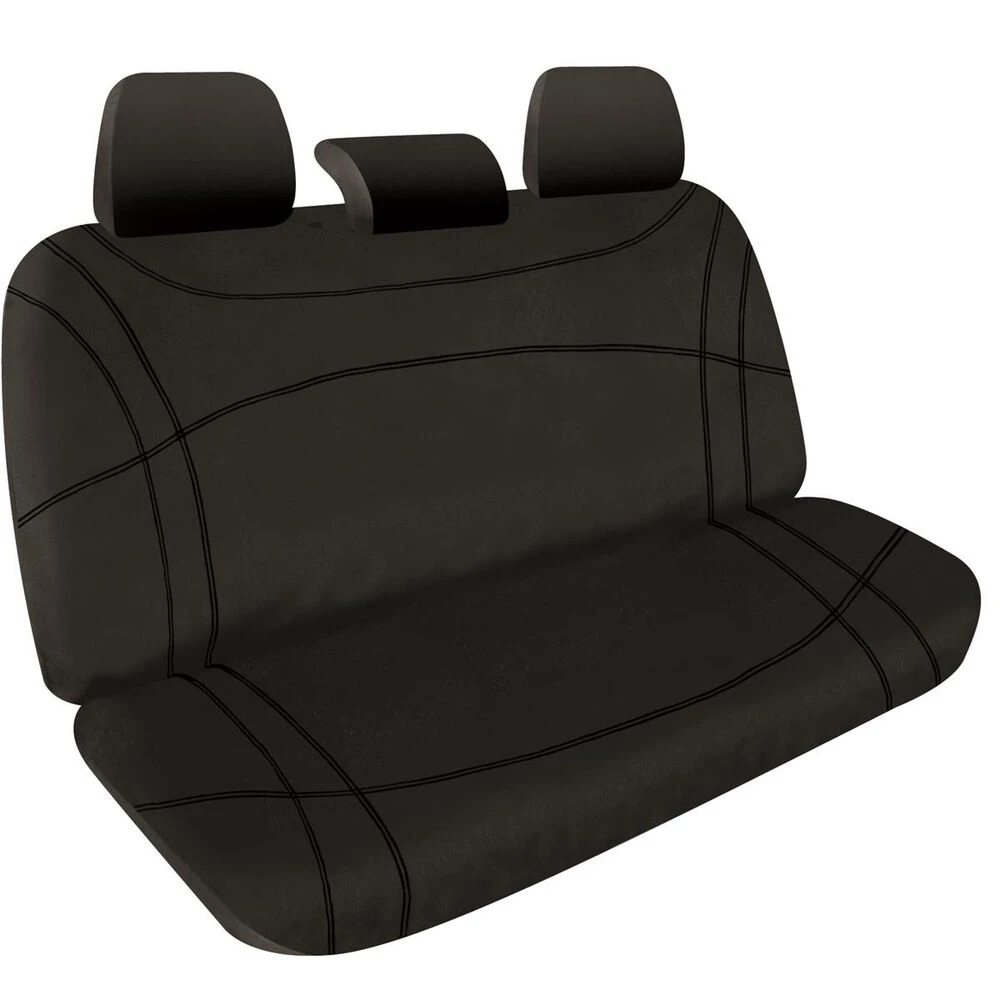 SPERLING Getaway Neoprene Ready Made Seat Covers - Rear, Black/Black Stitch, Suits CX-5 3 SPERLING Getaway Neoprene Ready Made Seat Covers - Rear, Black/Black Stitch, Suits CX-5